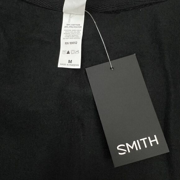 New Smith Men Black Breaker Pullover Hoodie Cotton Long Sleeve Sweater US M - Picture 12 of 12